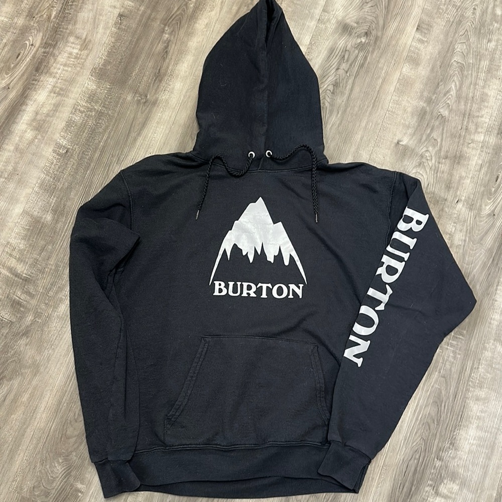 Hanes Black Hoodie with White Graphics